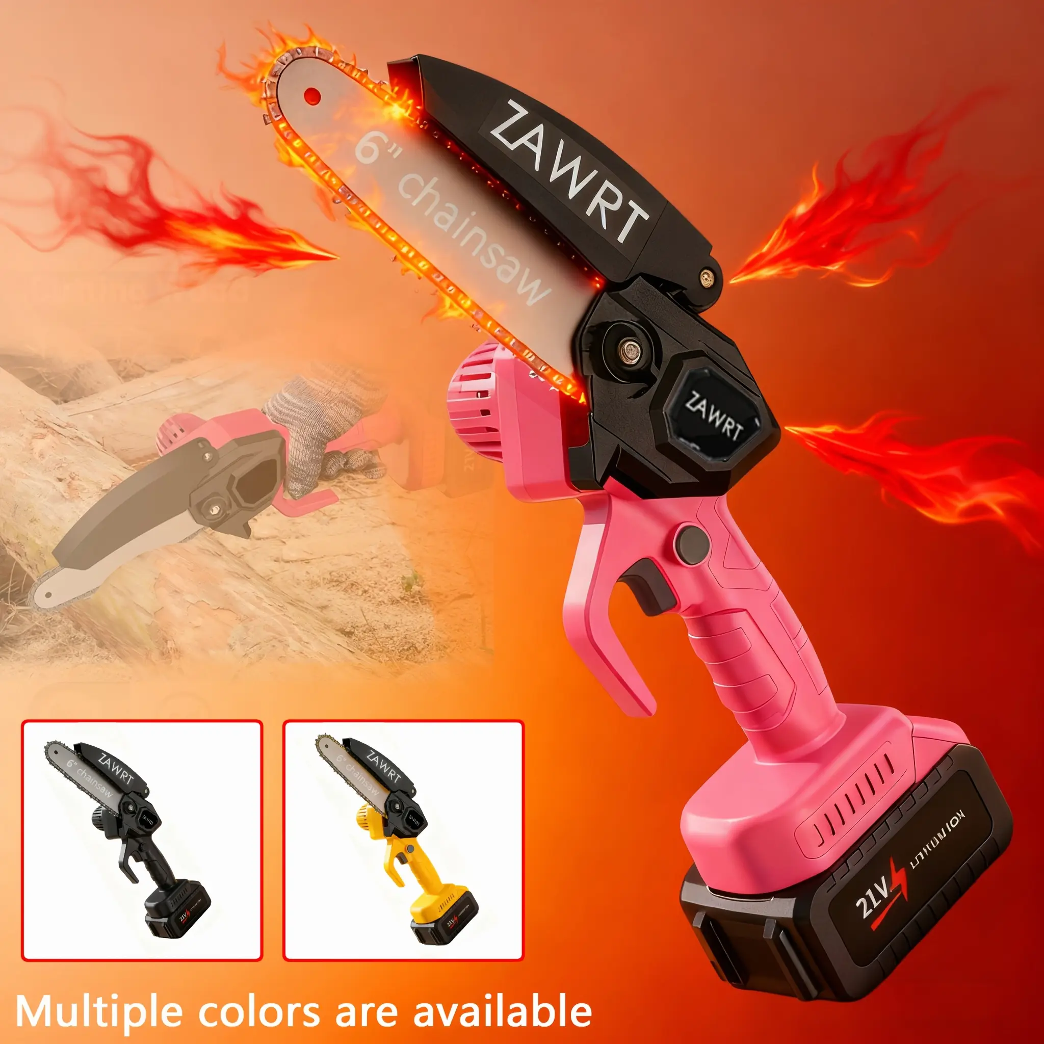 6-inch Mini Chainsaw, Equipped with An Adjustable Chain, Safety Lock, Splash Guard, And Optional Rechargeable Battery, Chain, And Storage Box, Suitable for Quick Trimming Of Branches In Home And Garden Settings, Serving As A Gift for Men