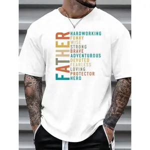 Trendy Father - identity Tee: Make a Statement with a Cool and Empowering Word - based Design for Dads