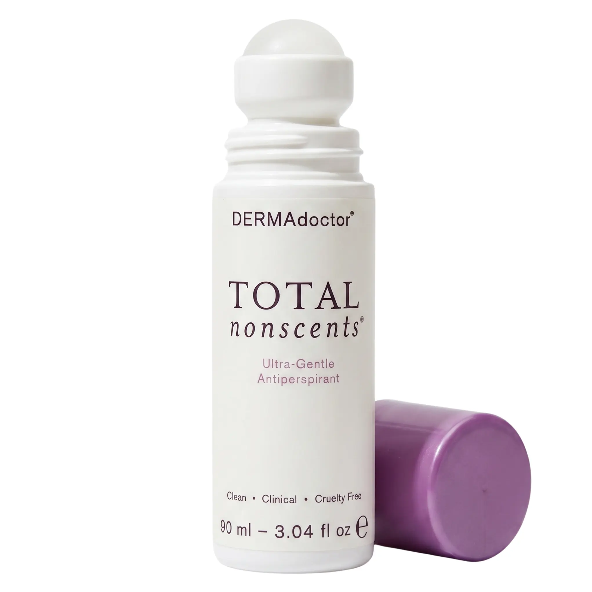 DERMAdoctor Total NonScents Ultra-Gentle Antiperspirant for Sensitive Skin,  Fragrance Free Deodorant - 3.04 oz