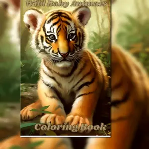 Wild Baby Animal Coloring Book