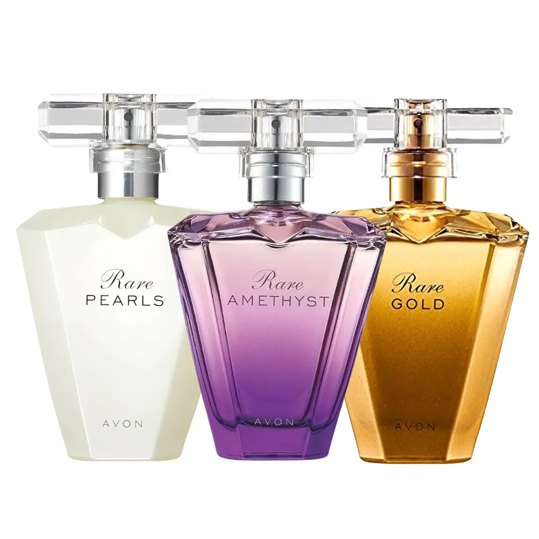 AVON Rare Pearls, Rare Amethyst & Rare Gold Eau de Parfum Spray 3-Pack, 50ml Each