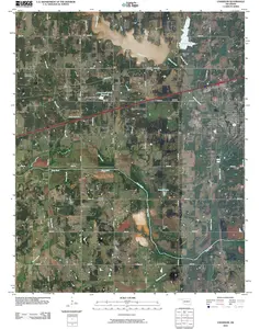 Chandler Oklahoma USGS Topographic Quadrangle Map, 2012, 1:24000