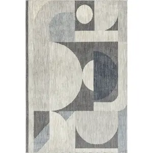 Rhona Modern Geometric Recycled Area Rug