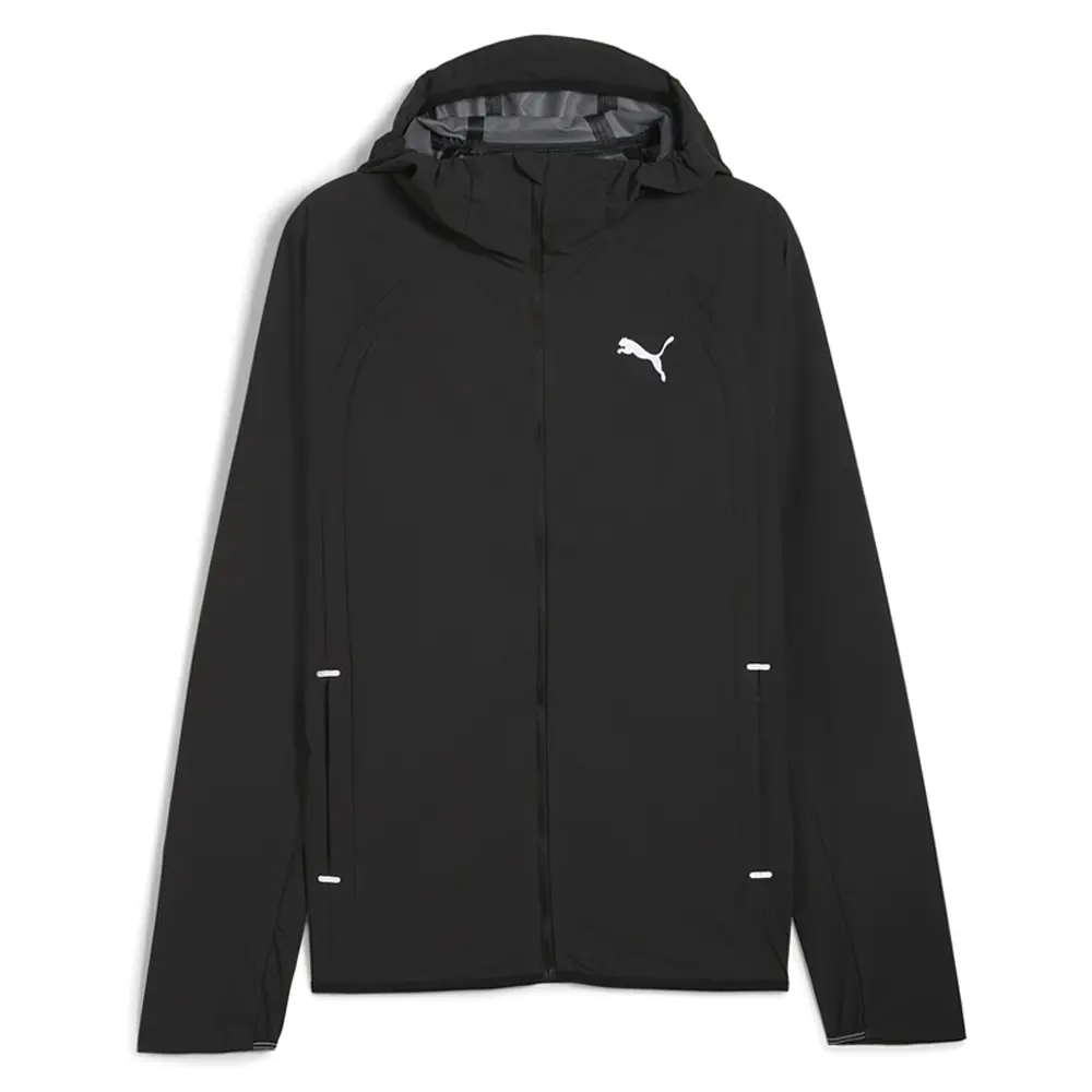 PUMA Mens Run Ultraweave Raincell Jacket Athletic Outerwear Casual - Black