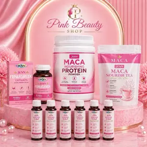 Jenn Wellness Glow Bundle - Complete Daily Routine for Energy & Natural Balance with Maca Protein Powder, Fenugreek Capsules, and Nourish Tea