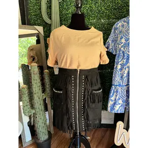 La Vaquerita Fringe Skirt