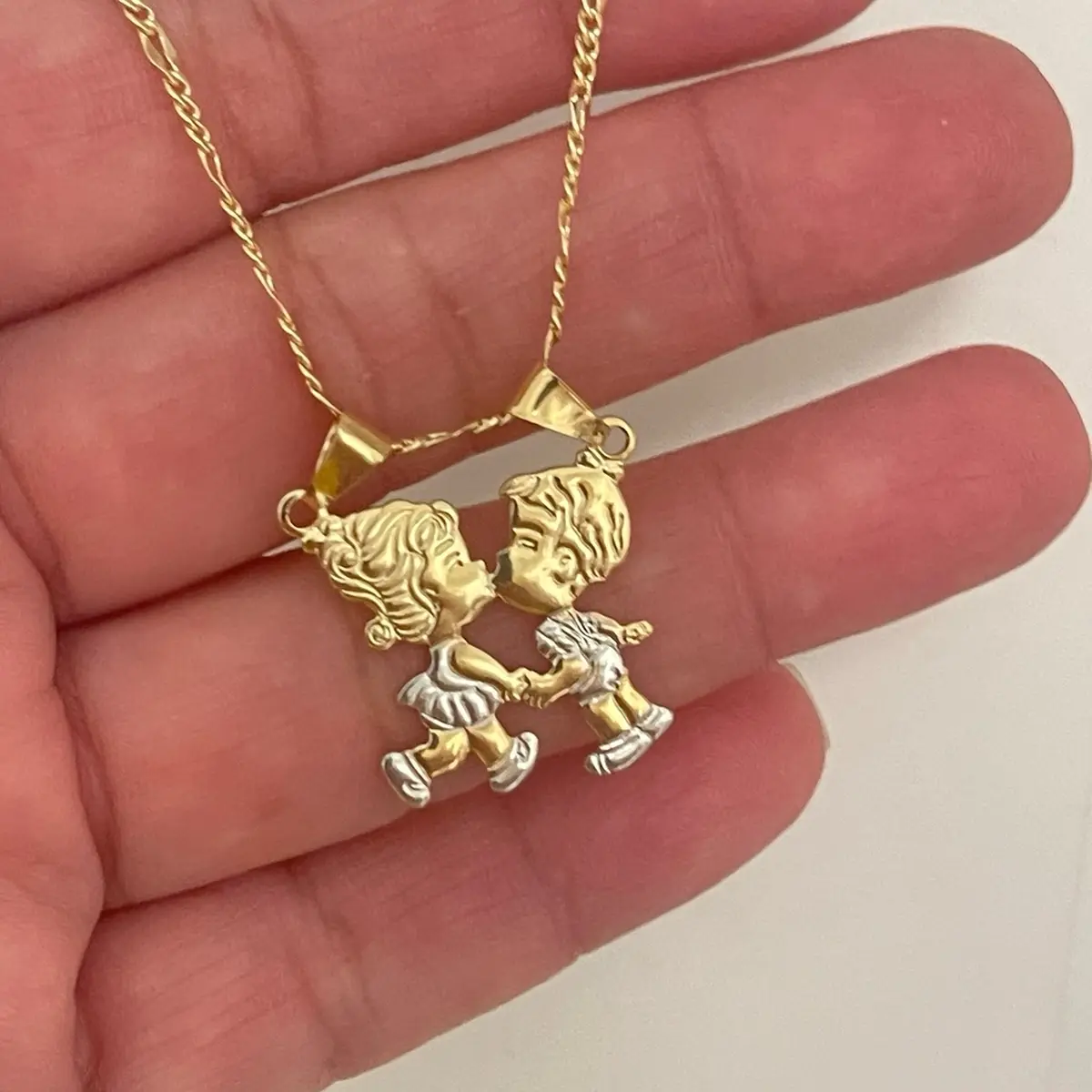 18k Gold Plated Couple Necklace