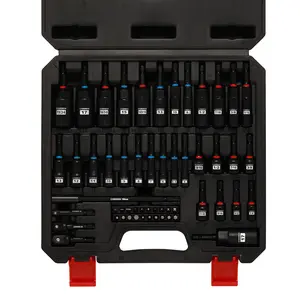 CASOMAN 55-Piece Magnetic Nut Driver Set for Impact Drill, Deep & Shallow, Metric & SAE, Includes Screwdriver Bits, Bit Extension Bar, Socket Adapters & Wing Nut Driver Tool Box#TikTokShopBlackFriday