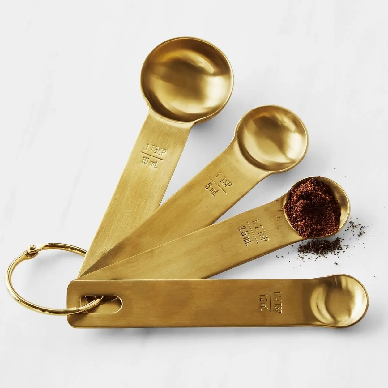 Williams Sonoma Gold Measuring Cups & Spoons - Spoons