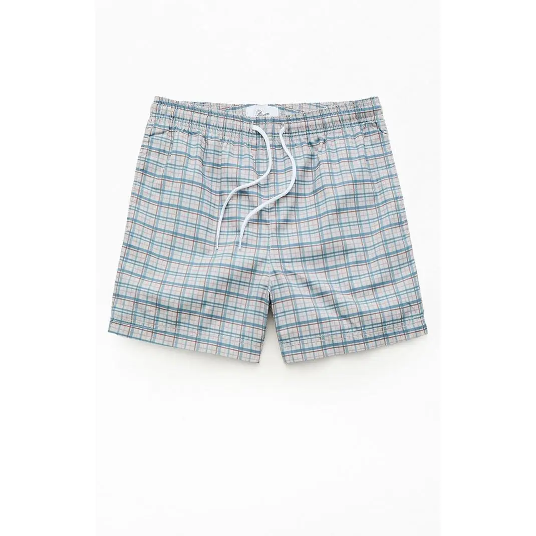 Pacsun Men's Multi Plaid 4.5" Swim Trunks Pacsun Men's Multi Plaid 4.5" Swim Trunks
