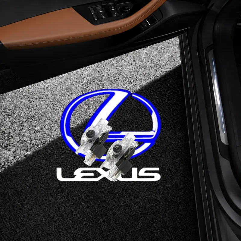 2Pcs Car Door Lights Logo Projector, Never Fade HD  Car Welcome Projector Lights Compatible with Lexus LS/ES/IS/LX/RX/GS/GX/LC/RC, Car Puddle Lights, 3D Shadow Light, Car Door Accessories led para autos