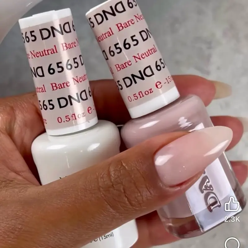 DND 6565 Bare Neutral Gel and Lacquer Duo nail care nail art DND 6565 Bare Neutral Gel and Lacquer Duo nail care nail art