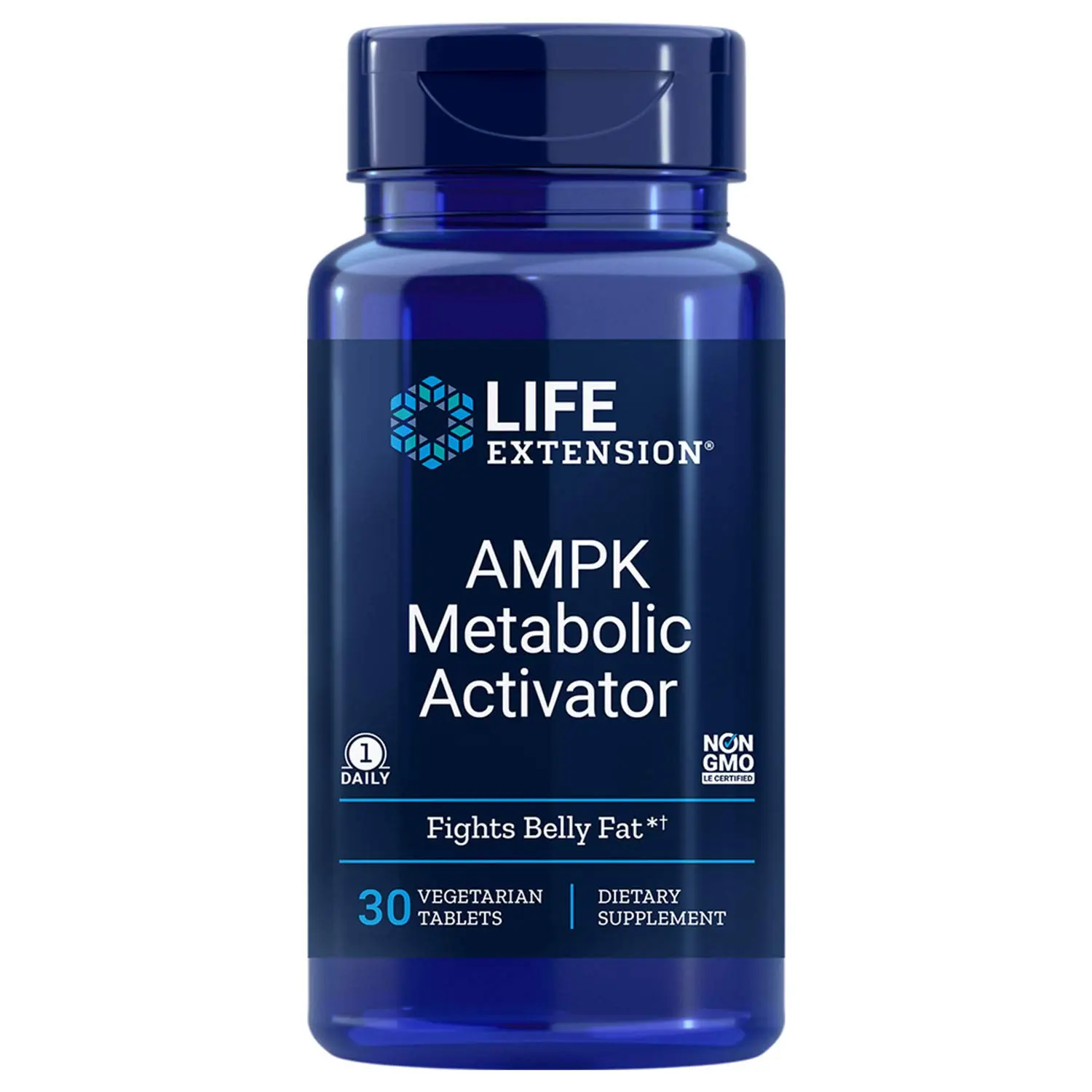 Life Extension AMPK Metabolic Activator - Fight both abdominal & overall fat - 30 Vegetarian Tablets