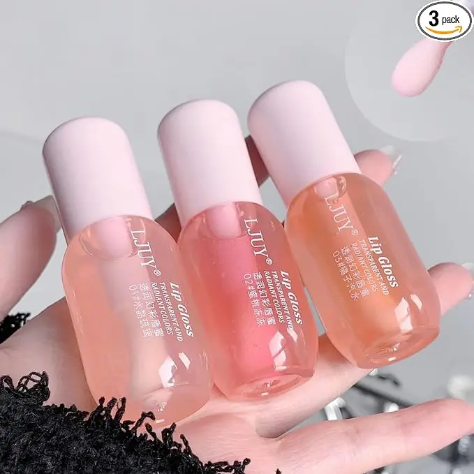 3pcs Moisturizing lip gloss,Hydrating Glossy Lip Oil Stick For Women, Lip Care For Dry & Chapped Lips, Long-Lasting Lip Moisturizer,