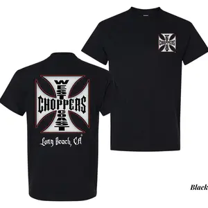 Vintage Chopper Motorcycle T-Shirt, Retro Biker Graphic Tee, Unisex Cotton Top for Men & Women, Casual Comfortable Daily Wear