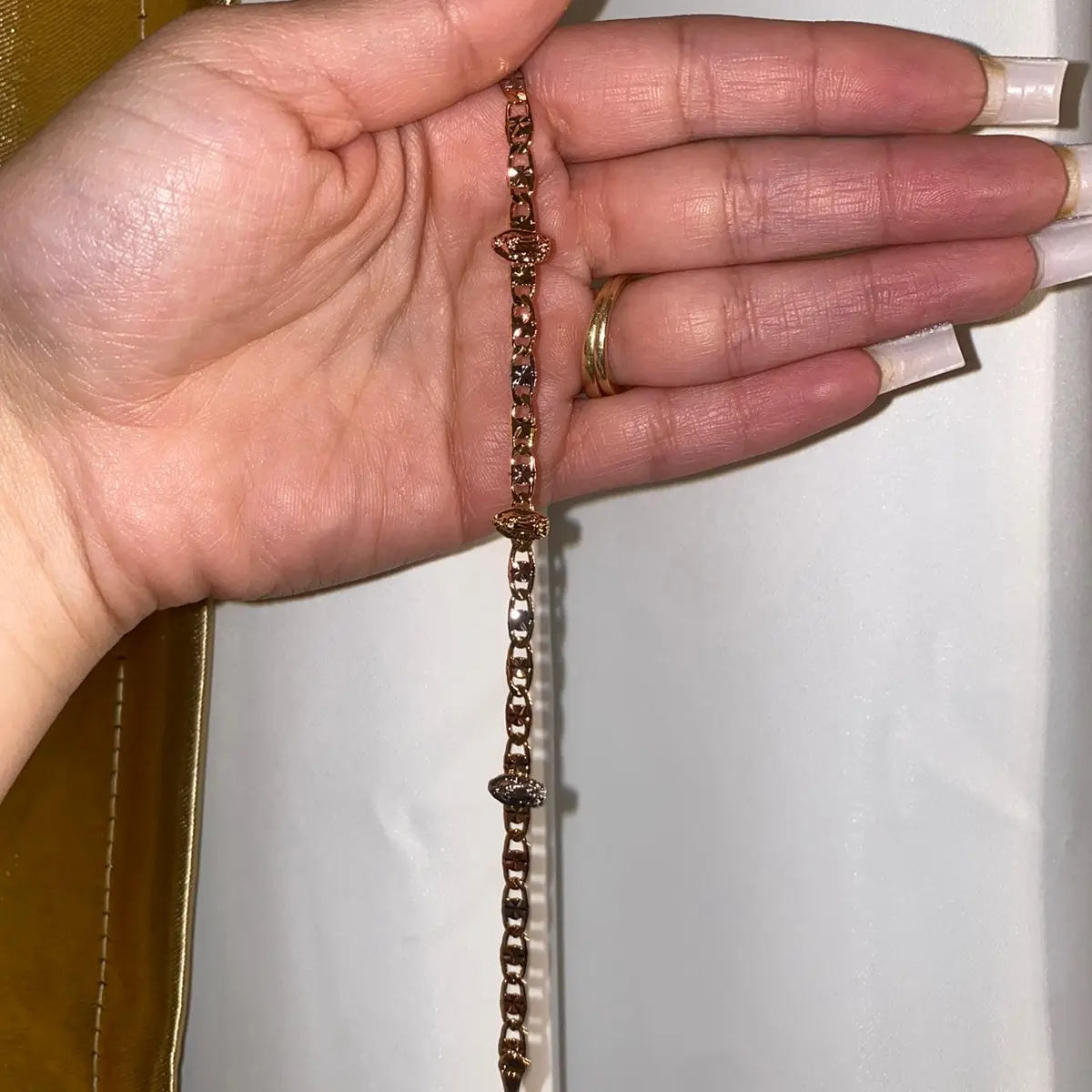 Virgencita 3 oros Bracelet