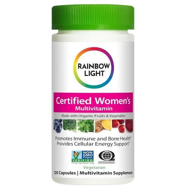 Rainbow Light Certified Womens Multivitamin, Multivitamin Supplement, 120 Caps (Pack May Vary)