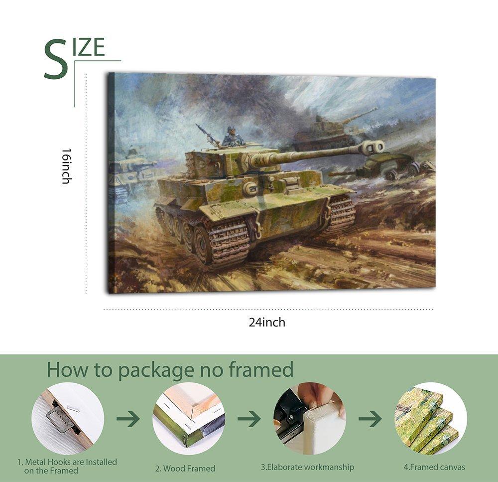 Military Tank Poster Tiger I（1） Poster Decorative Painting Canvas Wall Art Picture Print Modern Family Bedroom Decor