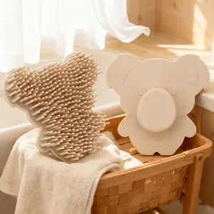 Baby Silicone Bath Brush, Shower Brush, Sensory Integration Touch Brush, Infant Massage Hairbrush, Baby Care Essentials