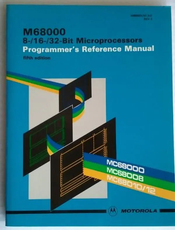 Used Book - Motorola M68000 8-/16-/32-Bit Microprocessors: Programmer's Reference Manual (Paperback, English, Good Condition, 0.85 lbs) - Examines Data Organization, Hardware Architecture Discussion