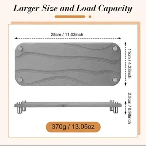 2pcs Instant Dry Sink Organizer, Sponge Holder Fast Drying Stone grey/white set