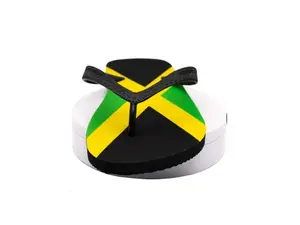 Jamaican flag flip-flops