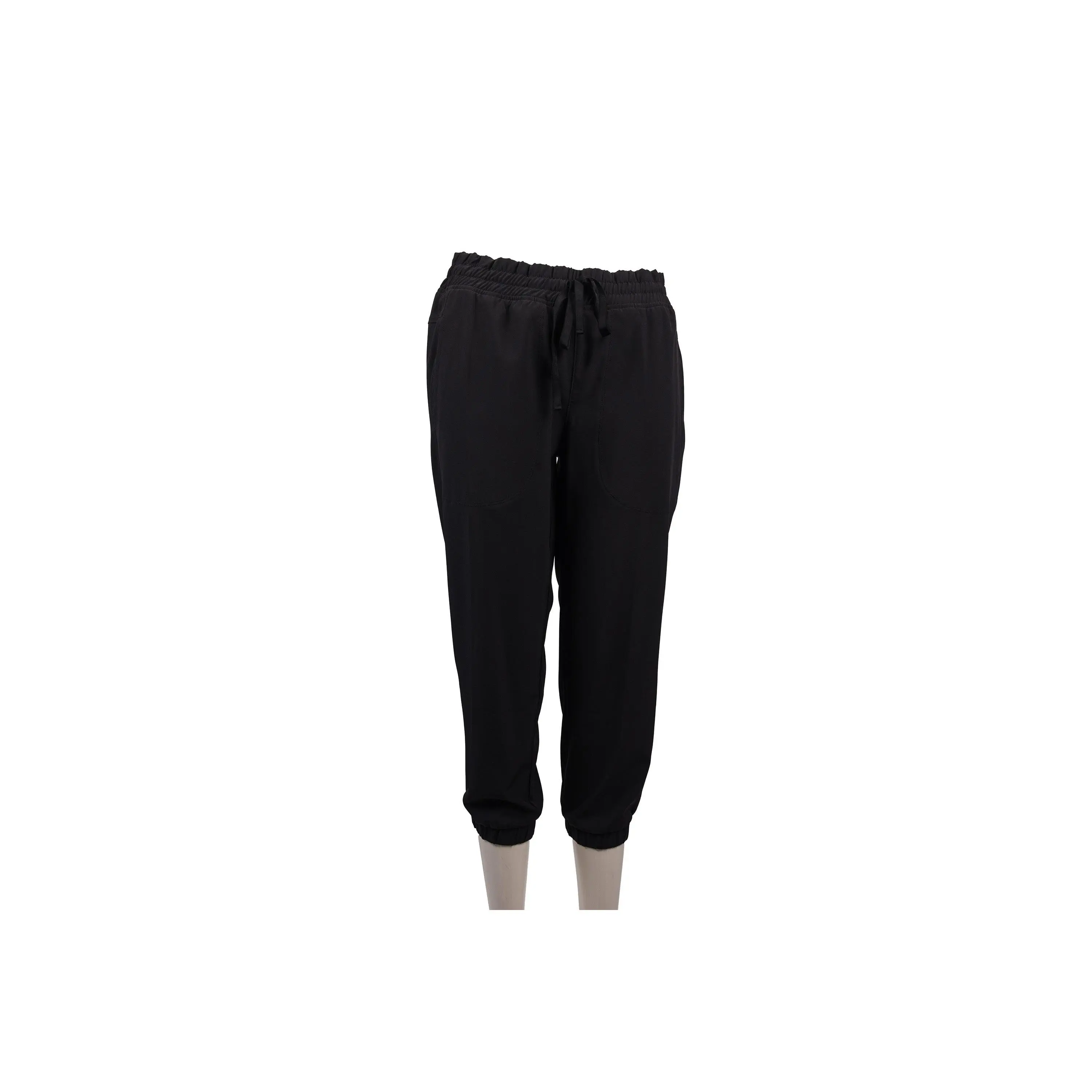 90 Degree by Reflex Black Rayon Drawstring Jogger Pants Size S