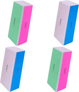 VeoCare 4Pcs 4 Way Nail Buffer Block, Nail Shine Buffers Blocks Files for Natural and Acrylic Nails Smoother Buffing Block Polisher Fingernail File Buffer 120/240/600/3000 Grit for Buffing Shinning HomeyEra