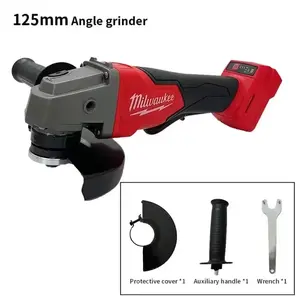 Milwaukee 125mm Brushless Cordless Angle Grinder - High Power Variable Speed Tool for Polishing & Cutting | Professional Power Tool for Mechanics & DIY