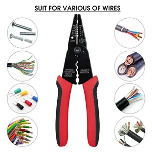 4-in-1 Wire Stripper Pliers: Strip, Cut, Crimp & Cut Screws Like a Pro! No More Tool Swapping!