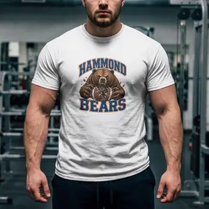 Hammond Bears Bear Head T-Shirt  Vintage Football Sports Shirt1