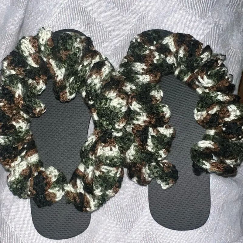 String Strandid Crochet Ruffle Flip Flops Footwear Sandal