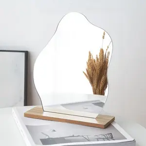 Cloud Mirror, Simple Desktop Makeup Mirror, Flexible Glass Surface, Durable Acrylic, Decor, Ideal for Living Room, Bathroom, Bedroom