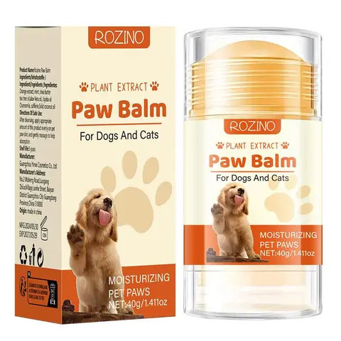 Pet Paw Balm, 1 Count Gentle Care Pet Paw Moisturizing Cream, Pet Paw Care Cream, Dog & Cat Grooming Supplies, Dog & Cat Accessories, Daily Canine Wellness