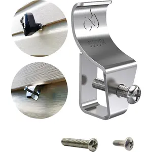 Vinyl Siding Hooks - Vinyl Siding Clips for  Outdoor Decorations for Patio for Mount   Camera Porch Decor (18)