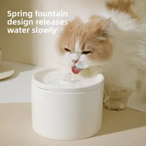 Automatic Cat Water Dispenser, Pet Ceramic Water Bowl, Recirculating Water
