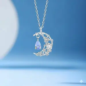 Exquisite Necklace with Teardrop Pendant and Detailed Floral Design in Silver Tone Elegant Alloy Jewelry Piece for Versatile Wear