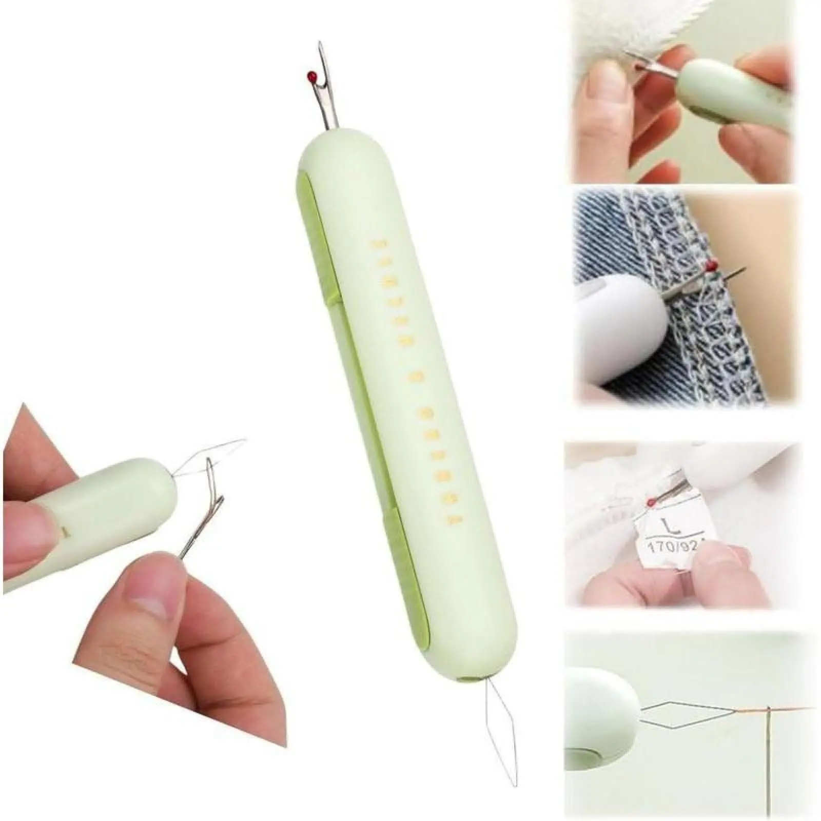 2 in 1  Seam Removal Tool,Upgraded Sewing Threading Tool,Sewing Needle Threader and Seam RipperTool for Needle Threading and Seam Removal Suitable for Sewing Enthusiasts and Elderly. Tool