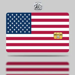 American Flag Debit Card Skin/Sticker - High Quality Vinyl for Customization and Personalization credit