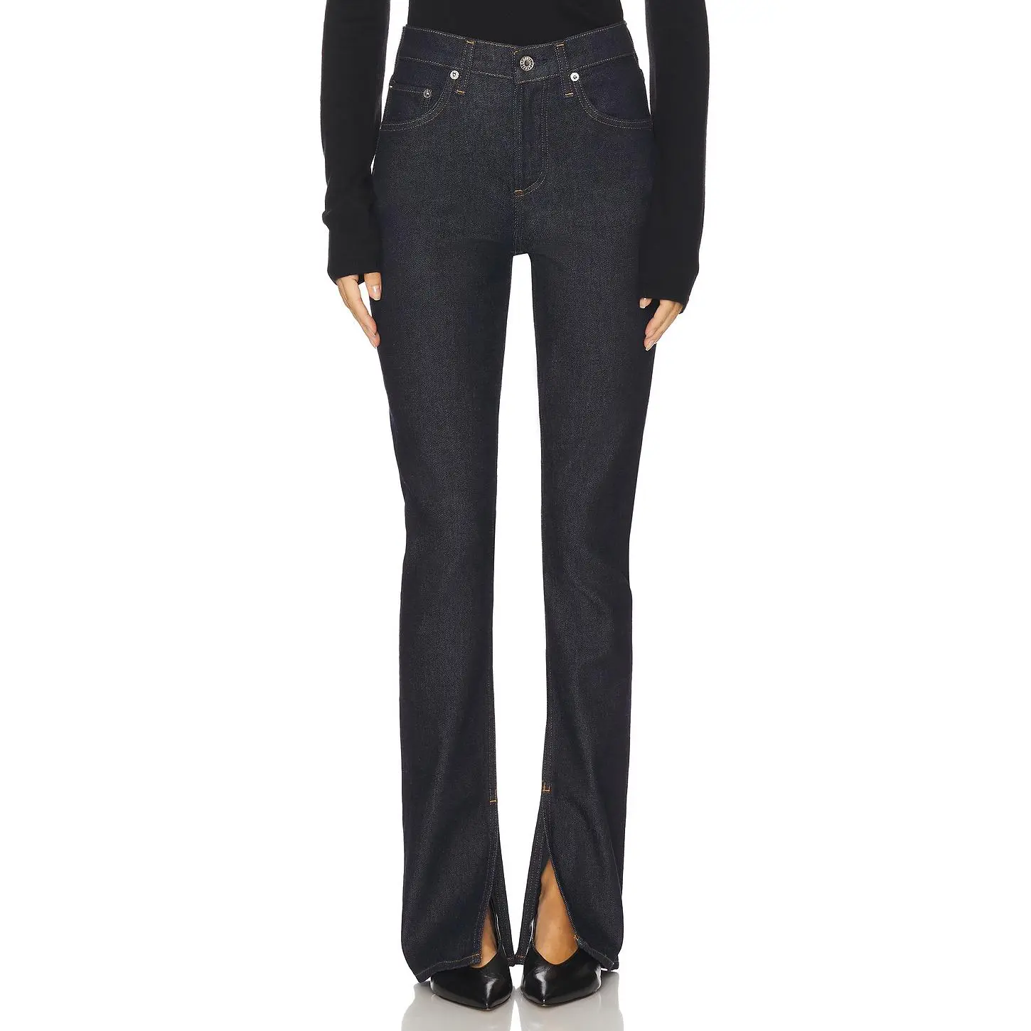 AGOLDE Ingram Split Skinny Jeans in Rinse