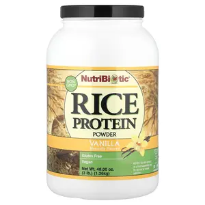 NutriBiotic Rice Protein Powder, Vanilla, 3 lb (1.36 kg)