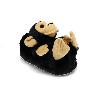 Monkey Slippers - Adorable Plush Animal Design with Cozy Cushioning & Non-Slip Sole for Animal Enthusiasts