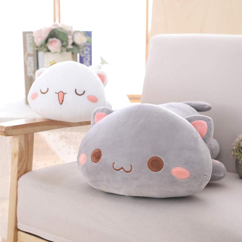 Cat Stuffed Animals, Soft Cat Plush Pillow Kitten Stuffed Animal Toy Gifts for Kids