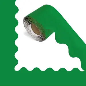 Bulletin Board Borders, Classroom Decor, Suitable for Poster Boards, Whiteboard, Wall Decoration, Party Decoration, Green Classroom Border Panels