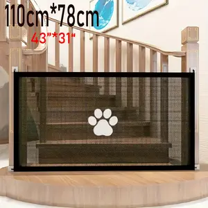 43”*31“ Pets Dog Cat Baby Safety Gate Mesh Fence Magic Portable Guard Net Stairs Doors 43”*31“ Pets Dog Cat Baby Safety Gate Mesh Fence Magic Portable Guard Net Stairs Doors