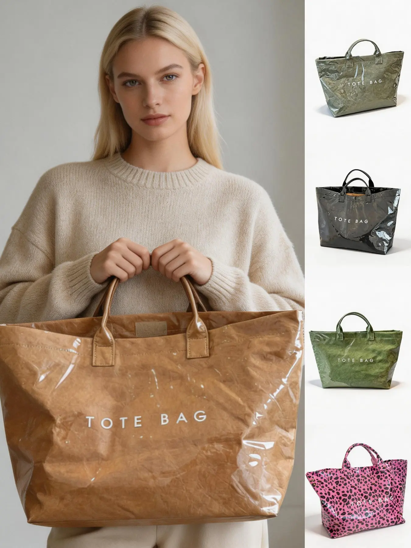 Multicolor Glossy Handbag for Women Easy Care PVC Crossbody Bag Daily Shoulder Purse for Streetwear Shopping Casual Fashion Bag Casual Shoulder Bag Casual Trendy Bag