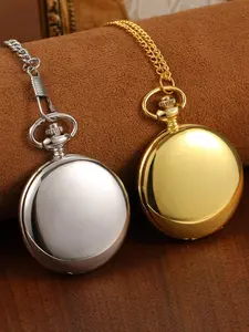 Fashionable Couple Quartz Watch, Fashion Round Dial Analog Pocket Watch with Chain, Trendy All-match & Exquisite Watch for Birthday Gift, Valentine's Day, Gift, Elegant Fashion Watch