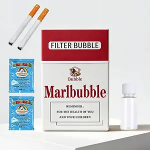 Bubble Cigarette Pack – Realistic Fake Cigarette Bubble Blower, Mini Cigarette Bubbles Maker for Stress Relief, Fun Party Gift for Adults
