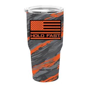 Kerusso 30-oz Dual Wall Tumbler - Painted Stripe Camo