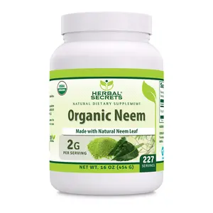 Herbal Secrets USDA Organic Neem Supplement | 2 Grams per Serving | 16 Ounces | Non-GMO | Gluten-Free | Made in USA